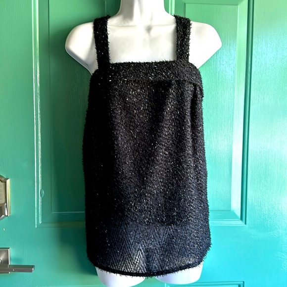 Rare John’s Girl Collectibles shimmery and fuzzy tank top! - Picture 1 of 7